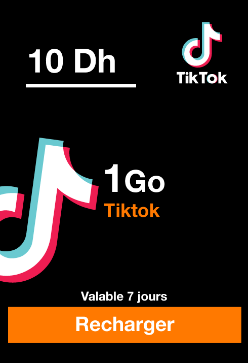 Recharge Réseaux Sociaux 10Dh(*6)