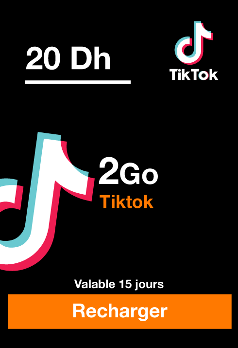 Recharge Réseaux Sociaux 20 Dh(*6)