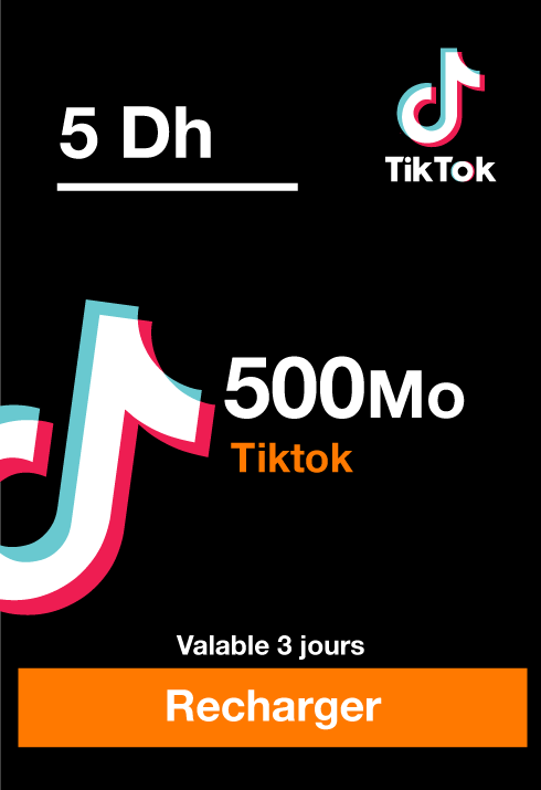 Recharge Réseaux Sociaux 5Dh(*6)